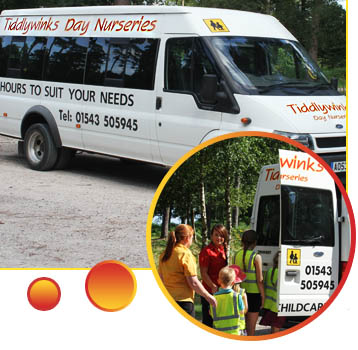 Mini Bus at Tiddlywinks Day Nursery Cannock